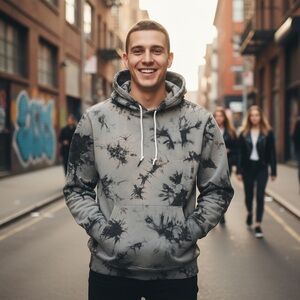 Lurking Class Sketchy Tank Gray Sweatshirt Hoodie Skull Cyberpunk Size M New